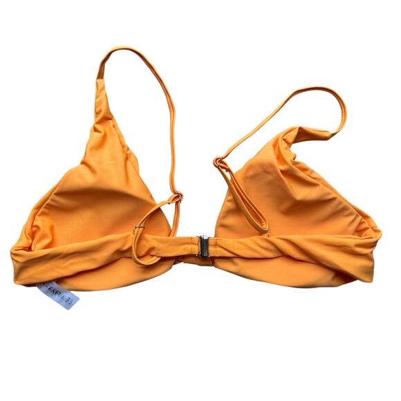 ZAFUL Bikini Set Tie Knot Spaghetti Strap High Cut Orange Swimwear Women's L/8 - Picture 4 of 11